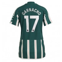 Manchester United Alejandro Garnacho #17 Replica Away Shirt Ladies 2023-24 Short Sleeve